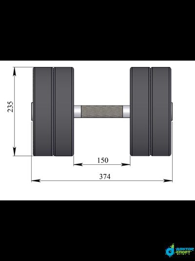 Гантель профессиональная 50 кг