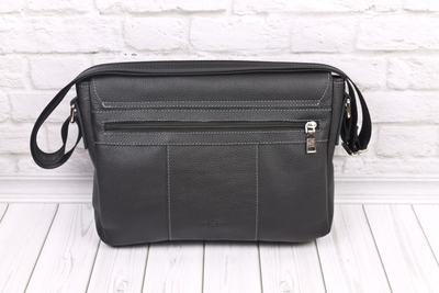 Кожаная мужская сумка Caltrano black (арт. 5067-01)