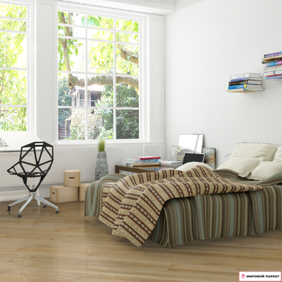 Паркетная доска Barlinek Дуб Almond 180 мм 1-полосная с фаской лак замок 5G толщина 14 мм 2.77 м2