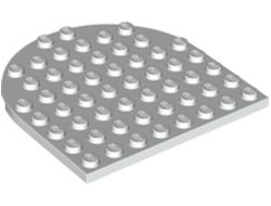 Plate, Round 8 x 8 Rounded End, White (41948 / 6249095)