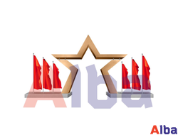 звезда с флагами арка 9 мая