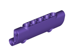 Technic, Panel Curved 7 x 3 with 2 Pin Holes through Panel Surface, Dark Purple (24119 / 6186101)