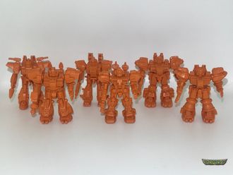 Астроиды Биг - 6 фигур - Оранжевый 70 мм