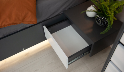 Тумба прикроватная Мишель 1 ящ (комплект из 2 тумб)