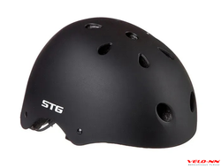 Шлем STG   MTV12, размер S (53-55) cm черный, с фикс застежкой/X89049
