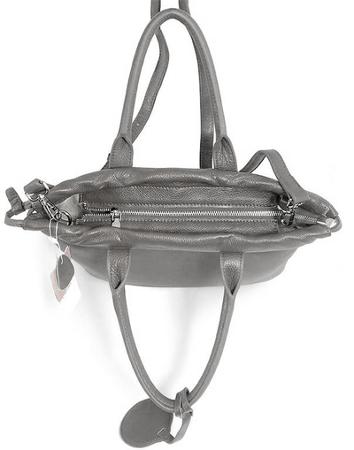 (АРТИКУЛ: 9493/1/1) СУМКА ЖЕНСКАЯ, СРЕДНЕГО РАЗМЕРА, НАТУРАЛЬНЫЕ КОЖА, СЕРАЯ, РЕМЕНЬ ЧЕРЕЗ ПЛЕЧО