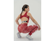 Легинсы WORKOUT LEGGINGS ROUGH GIRL 616 Красные
