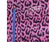 Перлшифон принт "Леопард с ворсинками", цв. Розовый