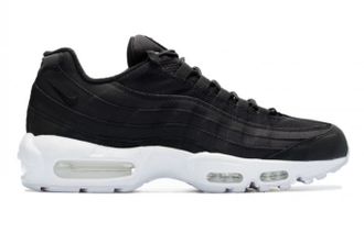 Nike Air Max 95 Black с белой подошвой (41-45) Арт. 111FA