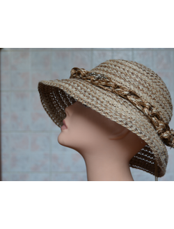 соломенная шляпка с соломенным ободком