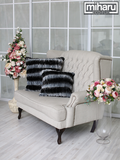 Чехол на подушку Серая шиншилла 60 Х 60 СМ