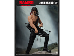Джон Рэмбо в черном (Сильвестр Сталлоне)  - Коллекционная ФИГУРКА 1/6 scale John Rambo 2.0 (3Z03280W0) - Threezero
