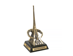 Статуэтка "Европа-Азия". Бронза, змеевик.