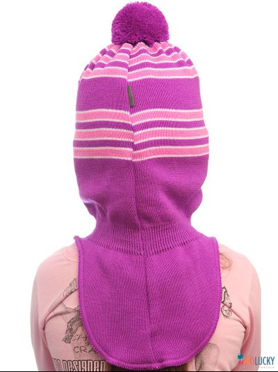 Шапка-шлем "Принцесса" м7в17, цвет сиреневый р. 52-54