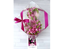 Зефирные тюльпаны на 8 марта