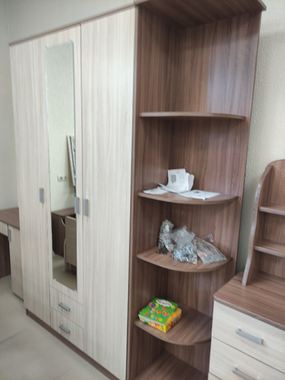 Шкаф распашной  3-х дверный "Тополь" с зеркалом  1200 мм (Бр)