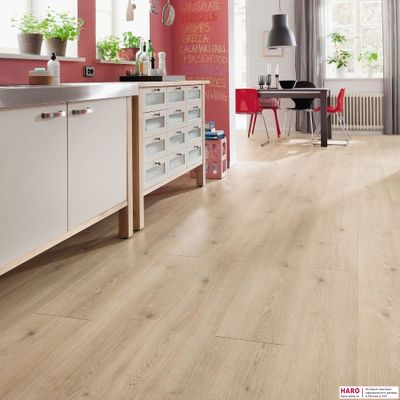 Ламинат Haro Tritty 100 Gran Via Дуб Контура Каменно-Серый 531917 32 класс толщина 8 мм с фаской 2.68 м2