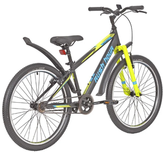 Подростковый велосипед RUSH HOUR RX 400 V-brake ST черный, рама 13