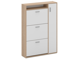 Тумба для обуви Толедо-2 Дуб сонома, белый