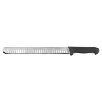 Нож слайсер 30 см, черная пластиковая ручка