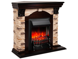 Угловой электрокамин Dublin Rock AO Fobos