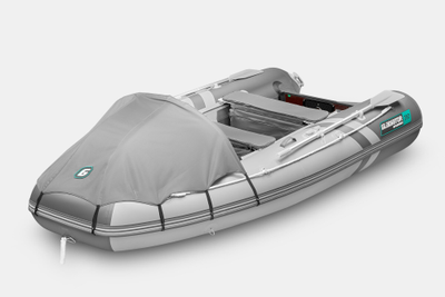 Моторная лодка GLADIATOR E350PRO светло-темносерый