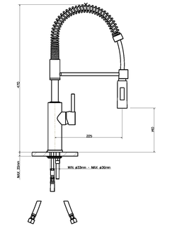Смеситель Reginox CALDONAZZO chrome