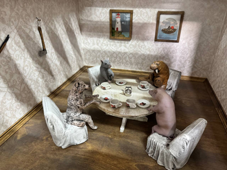 Bad with a doll tea party