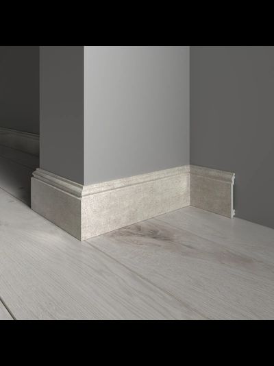 Напольный плинтус Decor-Dizayn 701-25, влагостойкий, ударопрочный, 2,4 метра