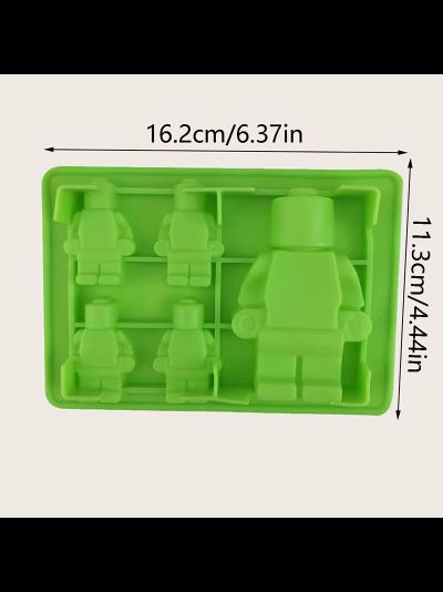 Силиконовая форма "Лего-человечки", 5 ячеек