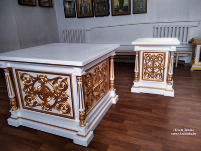 Жертвенник и облачение в храм, мастерская Ель и Дрель