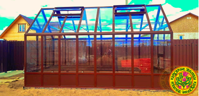 Английская теплица из стекла Бриттон 5 на 2,5 -Красивые теплицы