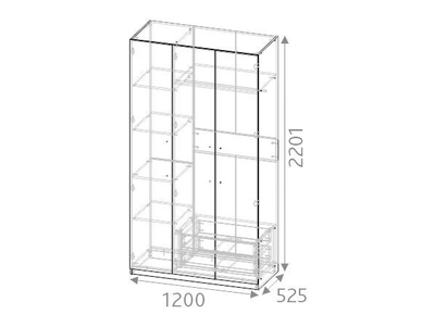 Шкаф Верона 3-х дверный