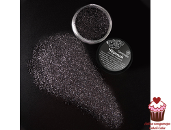 Блестки пищевые (глиттер) Черный Caramella, 5 гр