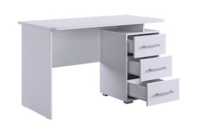 Стол компьютерный 1200 Лайт-2 белый/белый