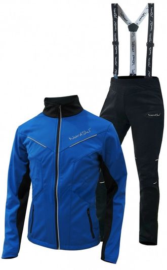 Костюм NORDSKI Premium WS JR разминочный брюки самосбросы сине/черный   NSJ 437700 (Размеры: р152)
