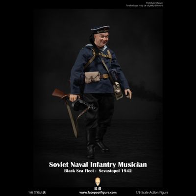 ПРЕДЗАКАЗ - Матрос Черноморского флота 1942 г - Коллекционная ФИГУРА 1/6 Soviet Naval Infantry Musician Black Sea Fleet Sevastopol 1942 (FP021B) - Facepoolfigure ?ЦЕНА: 24600 РУБ.?