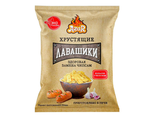 Чипсы Эстрелла - Армянские лавашики Колбаски с чесноком 110г
