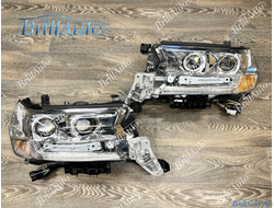 Фары Toyota Land Cruiser 200 светлые классические (GBT)