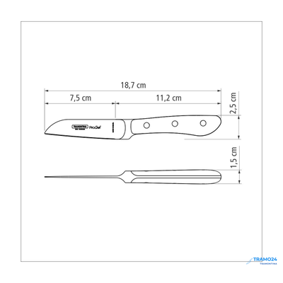 Tramontina Prochef нож овощной  - 7,5 см. 24150/003