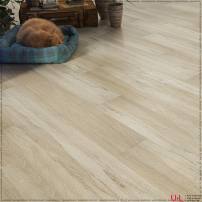 Кварцвиниловая плитка Fine Floor Wood Дуб Реймс FF-1427 43 класс толщина 2.5 мм с фаской клеевая 3.62 м2