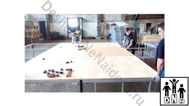 Помост для борцовских ковров. Производство