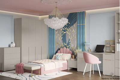 Тефия шкаф четырехстворчатый для одежды 1500х520х2200 Тефия / Софт Сантьяго