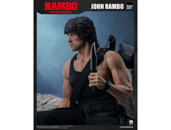 Джон Рэмбо в черном (Сильвестр Сталлоне)  - Коллекционная ФИГУРКА 1/6 scale John Rambo 2.0 (3Z03280W0) - Threezero