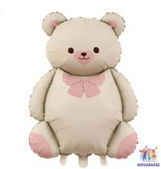 Шар Медведь 80 см ( шар + гелий + лента)