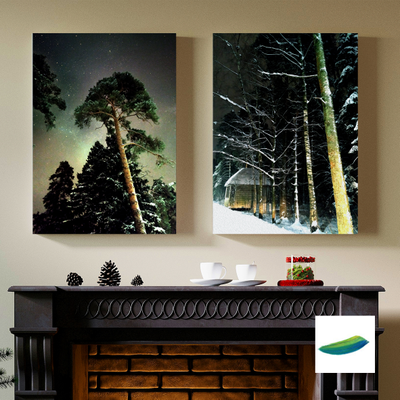 Постеры «Сосна»  и «Зимняя сказка» из коллекции  «Зимушка-зима».