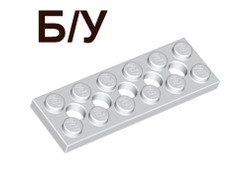 ! Б/У - Technic, Plate 2 x 6 with 5 Holes, White (32001 / 4527947) - Б/У