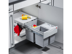 ВСТРАИВАЕМОЕ ВЕДРО ДЛЯ МУСОРА 35Л SPACE SAVING HAILO