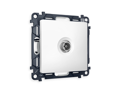 Розетка TV оконечная 50-870 MHz 1dB Белый матовый - Ambrella Volt - ALFA