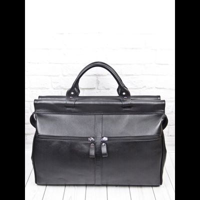 Кожаный саквояж Veano Premium black (арт. 4004-61)
